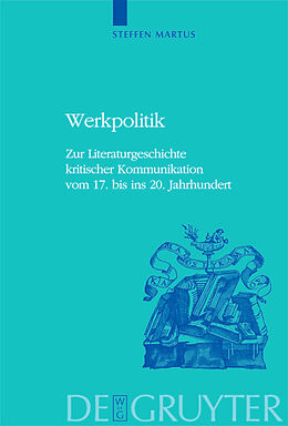 E-Book (pdf) Werkpolitik von Steffen Martus