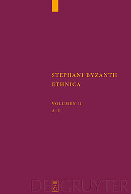Fester Einband Stephanus von Byzanz: Stephani Byzantii Ethnica / Delta - Iota von 