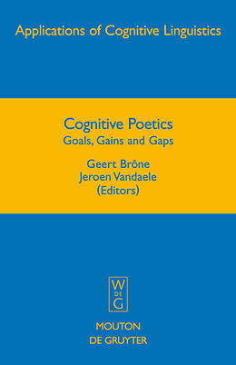 Livre Relié Cognitive Poetics de 