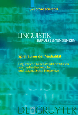 E-Book (pdf) Spielräume der Medialität von Jan Georg Schneider