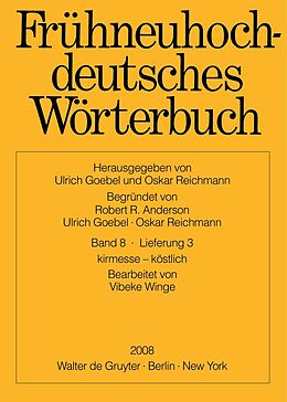 Kartonierter Einband Frühneuhochdeutsches Wörterbuch / kirmesse  köstlich von 