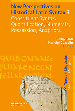 Livre Relié Constituent Syntax: Quantification, Numerals, Possession, Anaphora de Villa, Nuti, Pieroni et al