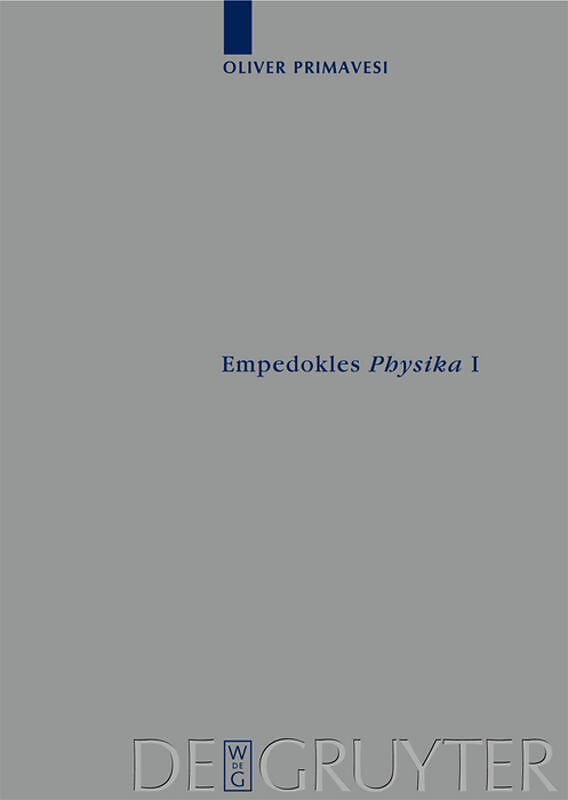 Empedokles "Physika" I