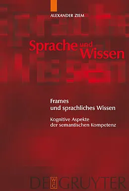 PDF Frames und sprachliches Wissen von Alexander Ziem