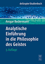 E-Book (pdf) Analytische Einführung in die Philosophie des Geistes von Ansgar Beckermann
