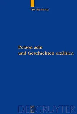 PDF Person sein und Geschichten erzählen von Tim Henning