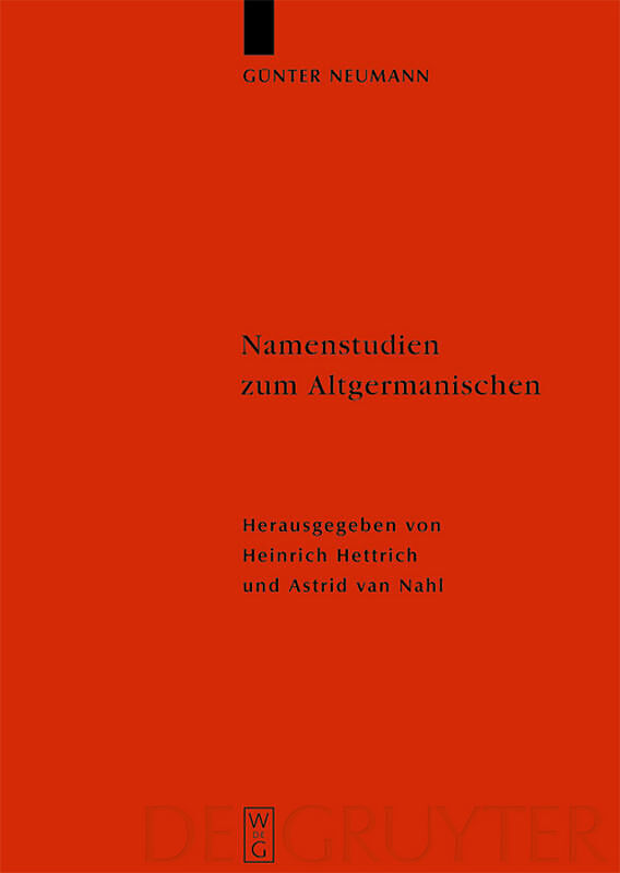 Namenstudien zum Altgermanischen