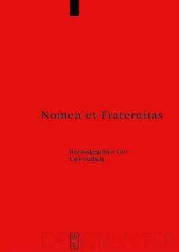 E-Book (pdf) Nomen et Fraternitas von 