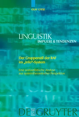 E-Book (pdf) Der Gruppenstil der RAF im "Info"-System von Olaf Gätje