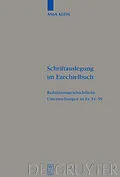 E-Book (pdf) Schriftauslegung im Ezechielbuch von Anja Klein