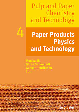 Livre Relié Paper Products Physics and Technology de Monica Ek