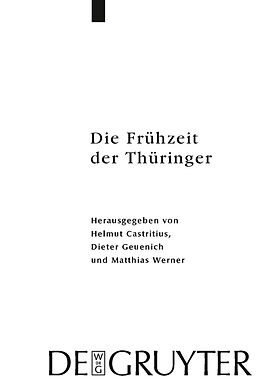 E-Book (pdf) Die Frühzeit der Thüringer von 