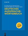 PDF Deutsches Aussprachewörterbuch von Eva-Maria Krech, Eberhard Stock, Ursula Hirschfeld