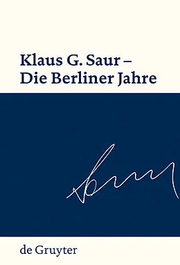 PDF Klaus G. Saur - Die Berliner Jahre von 