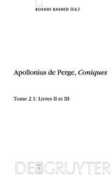 E-Book (pdf) Apollonius de Perge: Apollonius de Perge, Coniques / Livres II et III. Commentaire historique et mathématique, édition et traduction du texte arabe von 