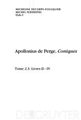E-Book (pdf) Apollonius de Perge: Apollonius de Perge, Coniques / Livres II-IV. Édition et traduction du texte grec von 