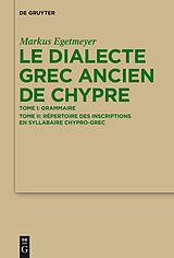 E-Book (pdf) Le dialecte grec ancien de Chypre von Markus Egetmeyer