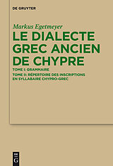 eBook (pdf) Le dialecte grec ancien de Chypre de Markus Egetmeyer