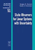 PDF State Observers for Linear Systems with Uncertainty von Sergey K. Korovin, Vasily V. Fomichev