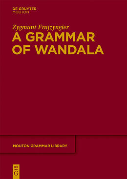 Livre Relié A Grammar of Wandala de Zygmunt Frajzyngier