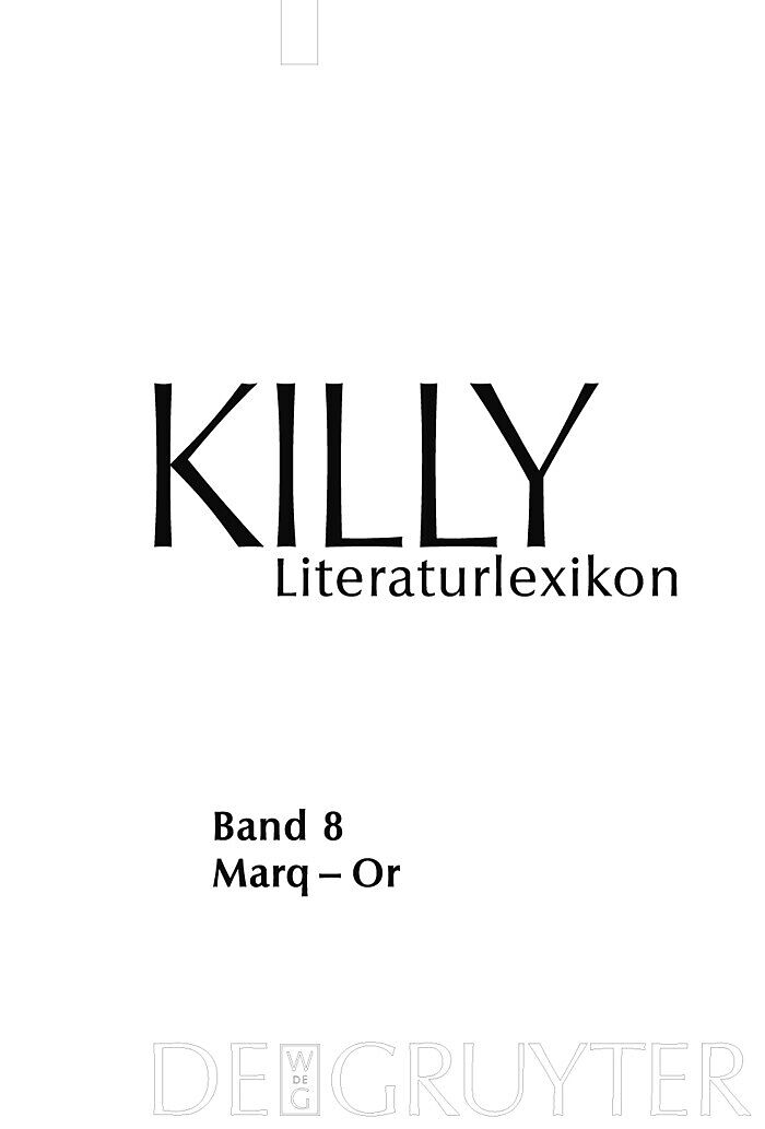 Killy Literaturlexikon / Marq  Or