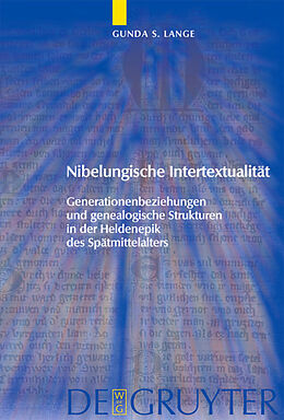 Fester Einband Nibelungische Intertextualität von Gunda Lange