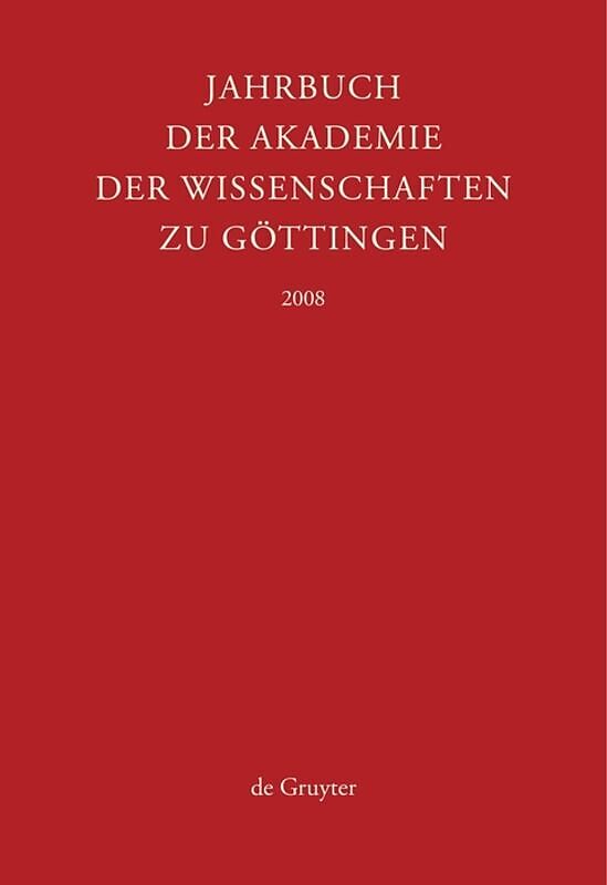 Jahrbuch der Göttinger Akademie der Wissenschaften / 2008