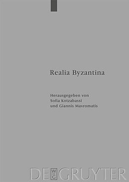 E-Book (pdf) Realia Byzantina von 