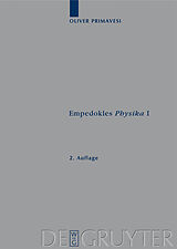 Fester Einband Empedokles "Physika" I von Oliver Primavesi