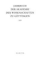 E-Book (pdf) Jahrbuch der Göttinger Akademie der Wissenschaften 2009 von 
