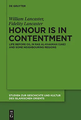PDF Honour Is in Contentment von William Lancaster, Fidelity Lancaster