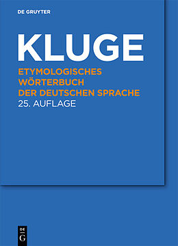E-Book (pdf) Etymologisches Wörterbuch der deutschen Sprache von Friedrich Kluge