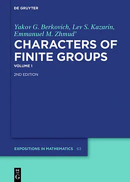 E-Book (pdf) Yakov G. Berkovich; Lev S. Kazarin; Emmanuel M. Zhmud': Characters of Finite Groups. Volume 1 von Yakov G. Berkovich, Lev S. Kazarin, Emmanuel M. Zhmud'