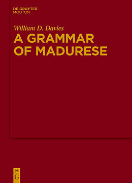 Livre Relié A Grammar of Madurese de William D. Davies