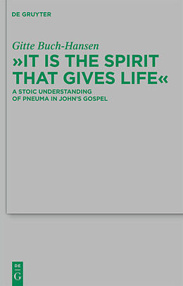 Livre Relié "It is the Spirit that Gives Life" de Gitte Buch-Hansen
