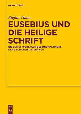 E-Book (pdf) Eusebius und die Heilige Schrift von Stefan Timm
