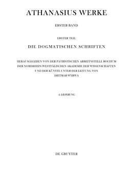 Fester Einband Athanasius Alexandrinus: Werke. Die Dogmatischen Schriften / Epistulae I-IV ad Serapionem von 