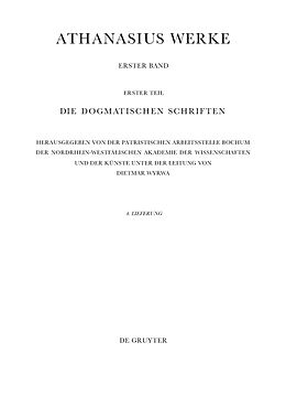 E-Book (pdf) Athanasius Alexandrinus. Werke. Die Dogmatischen Schriften. Epistulae I-IV ad Serapionem von 