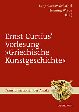 Fester Einband Ernst Curtius' Vorlesung &quot;Griechische Kunstgeschichte&quot; von 
