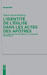 E-Book (pdf) L'identité de l'Église dans les Actes des apôtres von Simon David Butticaz