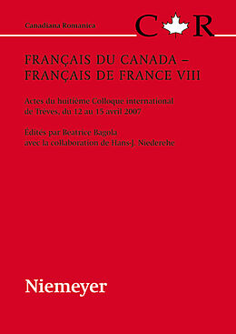 Couverture cartonnée Français du Canada - Français de France VIII de 