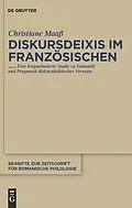 PDF Diskursdeixis im Französischen von Christiane Maaß