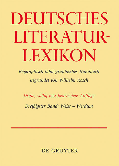 Deutsches Literatur-Lexikon / Weiss - Werdum