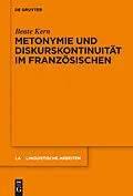 PDF Metonymie und Diskurskontinuität im Französischen von Beate Kern