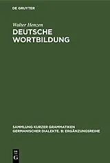 E-Book (pdf) Deutsche Wortbildung von Walter Henzen