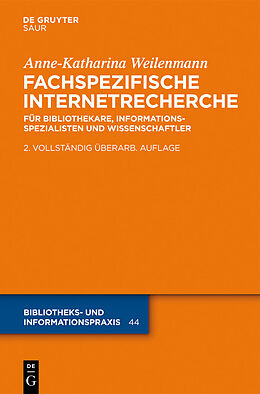 E-Book (pdf) Fachspezifische Internetrecherche von Anne-Katharina Weilenmann