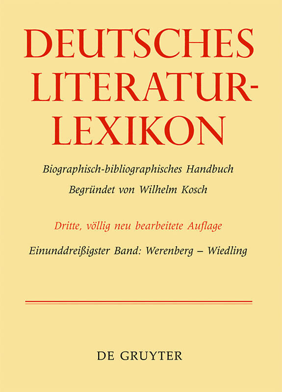 Deutsches Literatur-Lexikon / Werenberg - Wiedling