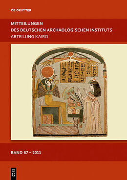 Fester Einband Mitteilungen des Deutschen Archäologischen Instituts, Abteilung Kairo / 2011 von 