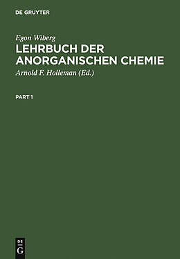 E-Book (pdf) Lehrbuch der Anorganischen Chemie von Egon Wiberg