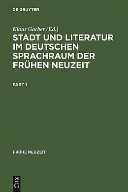 E-Book (pdf) Stadt und Literatur im deutschen Sprachraum der Frühen Neuzeit von 